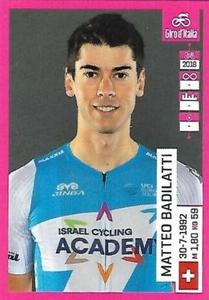 2019 Panini Giro d'Italia #213 Matteo Badilatti Front